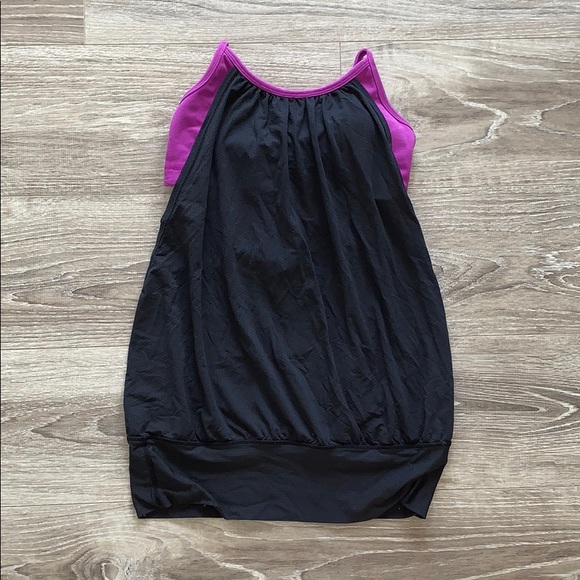 Lululemon Black and Purple No Limits Tank. - Picture 2 of 4